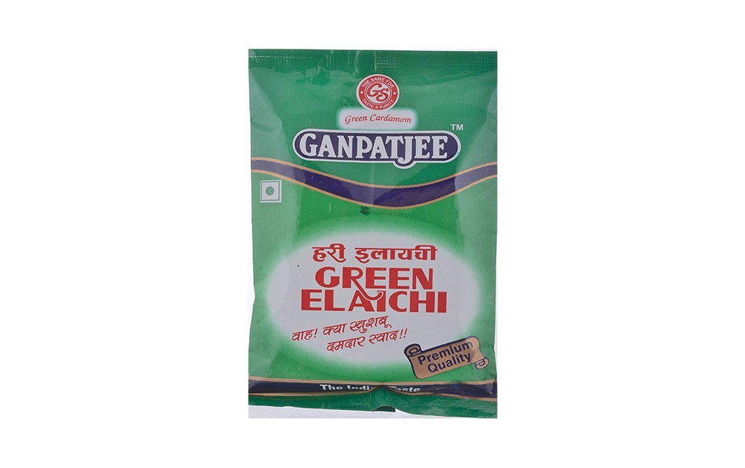 Ganpatjee Green Elaichi    Pack  100 grams